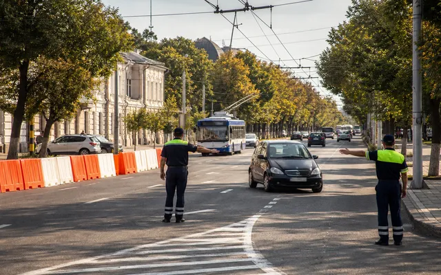Центральные улицы Кишинёва временно перекроют 30–31 августа