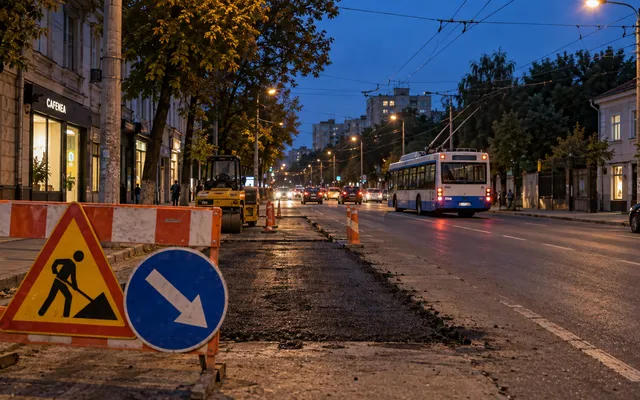 Кишинёв: улицу Георге Асаки вновь закроют 18–19 сентября