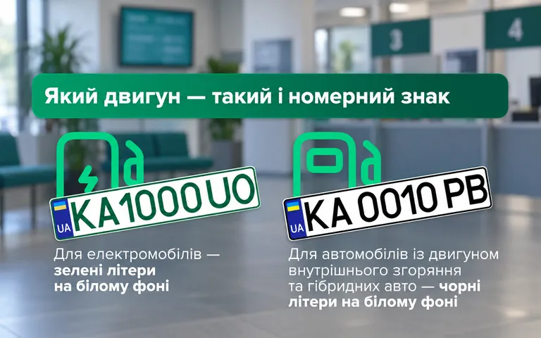 Зелені чи чорні номери: правило для електромобілів і гібридів Зелені чи чорні номери: правило для електромобілів і гібридів