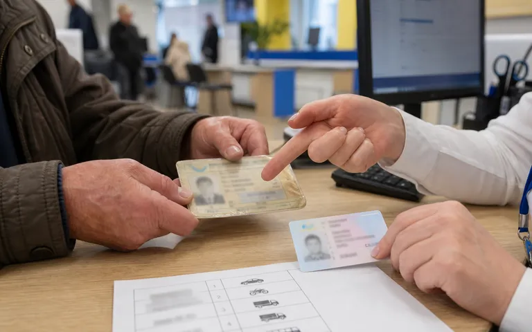 Перенос категорий при обмене старого водительского удостоверения