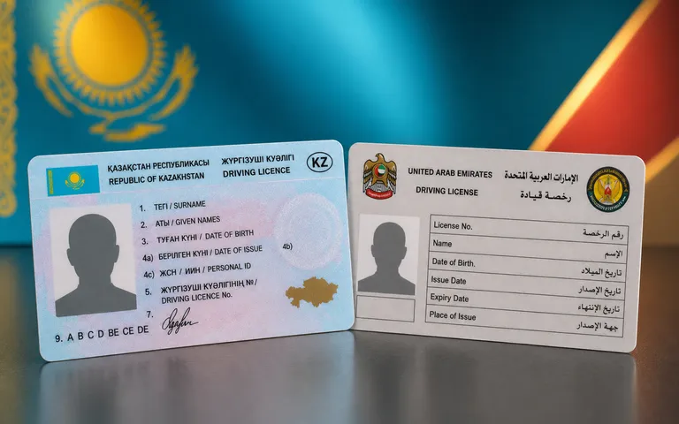Казахстанские водительские права официально признали в ОАЭ